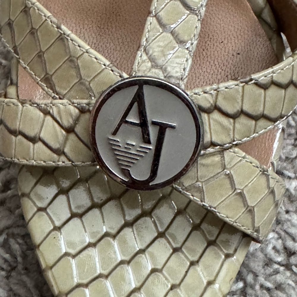 Armani Snakeskin Pattern heels